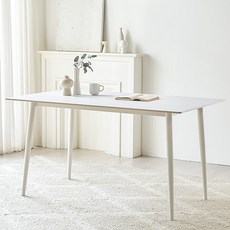 스칸디아 몬테 포세린 통세라믹 식탁 1800 방문설치, 화이트, 6인용