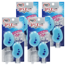 ST 雞仔牌 消臭力 生活垃圾懸掛黏貼兩用除臭劑 薄荷香 藍 2入, 6.4ml, 4組