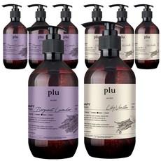 plu Therapy精油舒緩沐浴露組 香檸檬&薰衣草香 500g+百合&香草香 500g, 4組