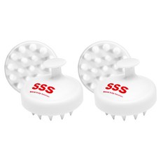 SSS 頭皮按摩洗髮梳, 單一顏色, 2個