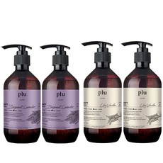 plu Therapy精油舒緩沐浴露組 香檸檬&薰衣草香 500g+百合&香草香 500g, 2組