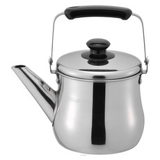 FREIZ 和平 IH爐適用 Rilakan 寬口熱水壺 RB-126 1.5L 不鏽鋼, 銀色, 1個