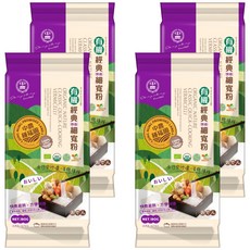 中農粉絲 有機經典快煮細寬粉 全素 清真HALAL認證, 4個, 180g