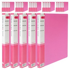 Heemang 透明文件夾 20頁, 粉紅色, 30個