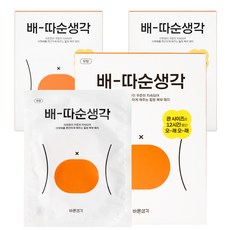 바른생각 파스형 배 따순 생각 핫팩 5p, 3개