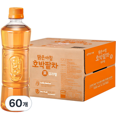 빙그레 맑은아침 호박팥차 무라벨, 500ml, 60개