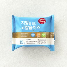 서울우유치즈 지방을 줄인 고칼슘치즈, 18g, 15개입, 1개