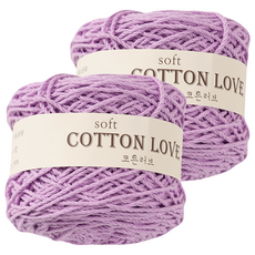 코튼러브 뜨개실 18합, 337라일락, 2개