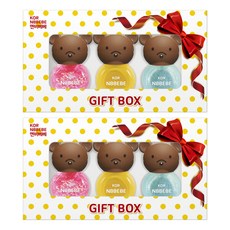 엔비베베 어린이 화장품 유아매니큐어 3종 선물세트, 블링핑크 + 비비드옐로우 + 블링하늘, 2세트