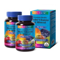 홀리데이즈 멀티비타민 앤 미네랄 포맨, 90정, 2개