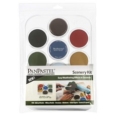 PANPASTEL 粉彩組-7色 景物色 -30703 適用於彩色、單色素材 粉質柔軟細緻, 1組