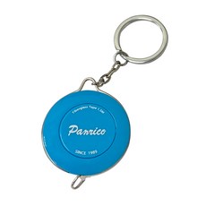 panrico 百利世 1.5m鑰匙圈自動伸縮布尺(公分-英吋 皮尺 量尺) 藍色, 1入