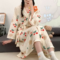 Life GONGyOU 水果浴袍 L, 櫻桃, 1個