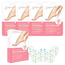 MADFORCOS 絲滑柔嫩足部去角質足膜, 1個, 4入