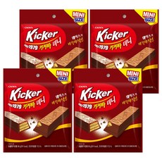 CROWN 皇冠 Kicker迷你巧克力威化棒, 56g, 4袋