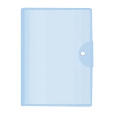 E.dot A3試卷收納冊, 平放收納無需折疊, 1本, 藍色