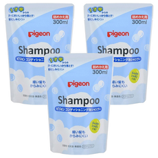 pigeon 貝親 泡沫洗髮精 補充包 1歲半以上使用 皂香, 300ml, 3包
