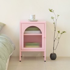 house recipe. Ozen 半橢圓鐵製邊桌, 1個, 寶寶粉