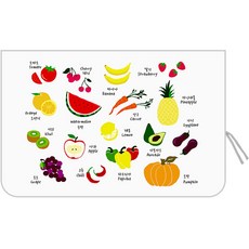 Banybany 印花汽車遮陽罩+綁繩 隨機出貨, 1組, 09 水果(遮光款)+繩子(隨機出貨)