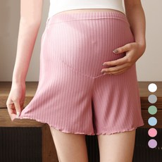Hue Day 迷你荷葉邊孕婦安全褲