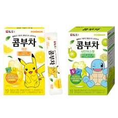 담터 포켓몬 콤부차 레몬 5g 10p + 샤인머스캣 5g 10p, 1세트