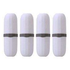 Rivergreen現代攜帶式牙刷盒, 白色, 4個