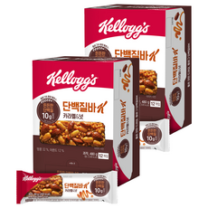 켈로그 단백질바K 카라멜&넛 12p, 480g, 2개
