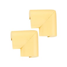 aguard 桌腳防撞邊角2入組, 黃色, 2組