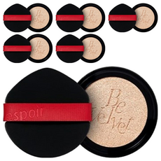 에스쁘아 프로테일러 비벨벳 커버 뉴클래스 쿠션 파운데이션 리필 13g, 22호 페탈, 6개