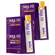 Mglab Jellipoopoo鎂補充果凍 芒果風味, 2個, 14份, 350g