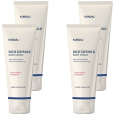 KUNDAL 昆黛爾 豐富豆漿身體乳 醇厚香草香, 200ml, 4個