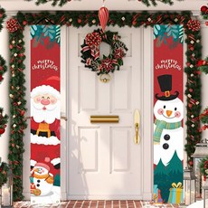 LivingDA 聖誕節卷軸式橫幅 2款組合, 聖誕老人雪人