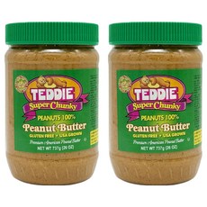 테디 땅콩버터 수퍼청키, 737g, 2개