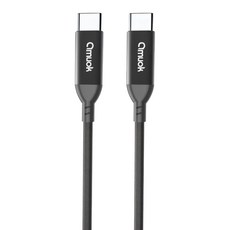 amuok 艾默克 卓效 雙Type-C充電線 60W 支援PD快充 編織線更耐用, 0.5m, 黑色, 1條