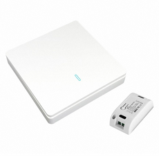 Neon 台灣霓虹 單開雙切隨意貼免佈線電源開關 平滑工藝 手感更佳 使用更好, 1組