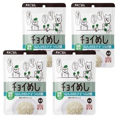wanwan 注文時刻 犬用營養餐包, 青汁嫩雞, 80g, 4包