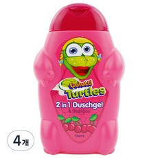 콜루티 터틀 키즈 샤워 앤 샴푸, 4개, 300ml