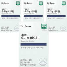 닥터린 유기농 비오틴 36g, 60정, 4개