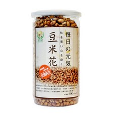 Global Garden 盛花園 豆米花 紅麴納豆, 百分百紅麴加黃金豆穀物發酵, 低溫真空烘培, 口感香脆微鹹, 非基因食品不含動物性脂肪, 330g, 1罐