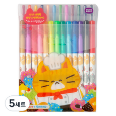스튜디오에잇 푸딩프렌즈 12색 색연필 + 13색 사인펜 세트, 혼합색상, 5세트