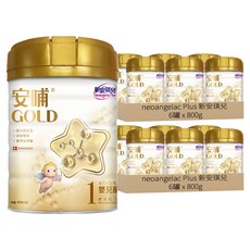 neoangelac Plus 新安琪兒 安哺 Gold 嬰兒配方奶粉, 800g, 12罐