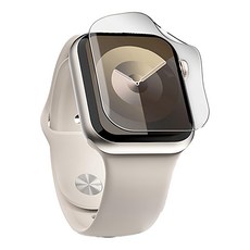 Sinjimoru 防刮修復高光澤塗層智慧手錶全覆蓋螢幕保護貼 2入組, 高光澤, 2個