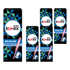 Kotex 靠得住 導管式衛生棉條 61036, 量多加強型, 8支, 5盒