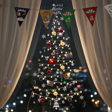 Leto 聖誕樹壁掛LED燈裝飾櫻桃燈泡 100顆 全套組, 暖白色