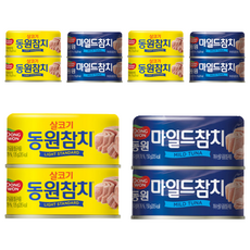 동원 라이트스탠다드 참치 통조림 135g x 2p +마일드 참치 통조림150g x 2p 세트, 3세트