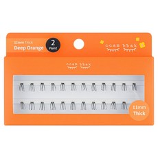 ccam bbak 人造分株假睫毛 包裝版 11mm Thick款 2束, Thick款(黑色), 1個