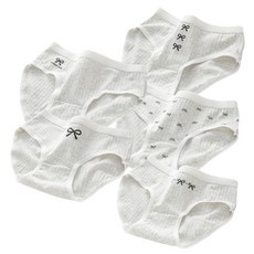 Juniday 女童蝴蝶結嬌小學生內褲5件組