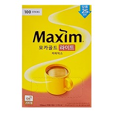 Maxim 麥心 摩卡減糖經典三合一咖啡 11.8g x 100條 減糖25%, 1盒