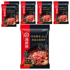 하이디라오 마라훠궈 소스, 220g, 6개