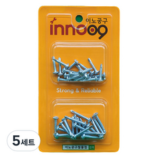 이노공구 백색 둥근머리 직결나사 2종 x 20p 세트 NIT227, 5세트